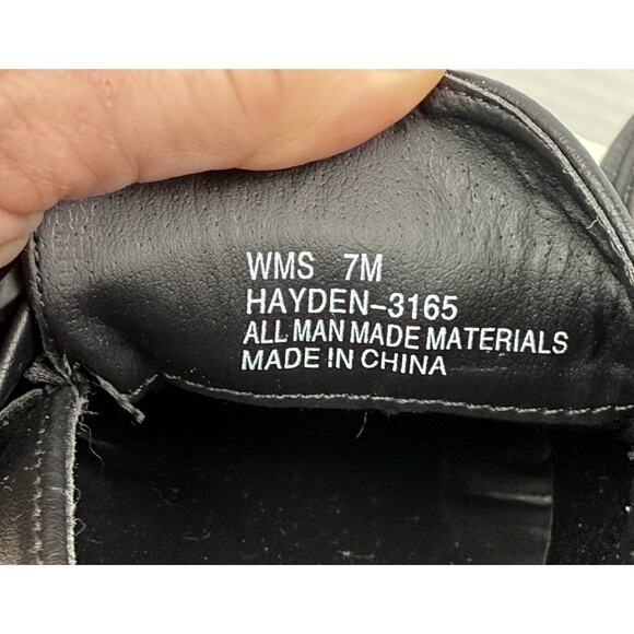 Report Hayden Womens Size 7 Black Chunky Chain Studded Loafers Faux Leather - Picture 10 of 12